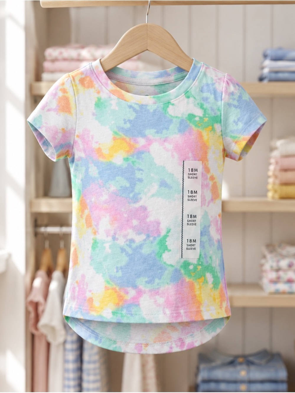 Pastel Tie-Dye Short Sleeve Tee for Kids - Multicolor. Cat & Jack